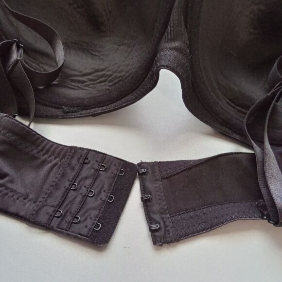 Black Bra 42C‎ Bow Hook And Eye - Picture 4 of 9